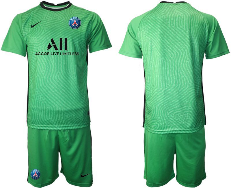 Men 2020-2021 club Paris St German green goalkeeper Soccer Jerseys
